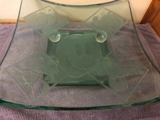 Rare Disney Limited Edition Mickey & Friends Robert Guenther Etched Bowl & Base