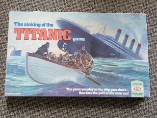 Vintage Sinking Of The Titanic Board Game By Ideal 1976