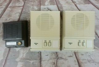 Vintage Nutone Is - 68 Outside Door Intercom Speaker & 2 Ik - 25 Doorcom Is68 Ik25
