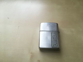 Vintage Zippo Lighter 1937 - 1950 5 Barrel 16 Holes 2032695 – Alm Initials