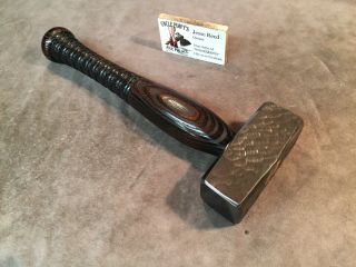 Vintage 3lb blacksmith sledge hammer POLISHED custom JESSE REED bat handle 2