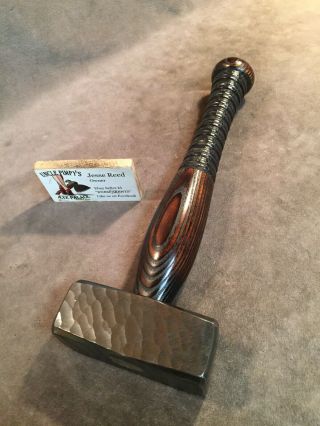 Vintage 3lb blacksmith sledge hammer POLISHED custom JESSE REED bat handle 3
