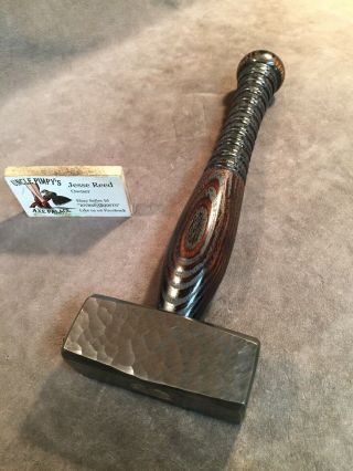 Vintage 3lb blacksmith sledge hammer POLISHED custom JESSE REED bat handle 4