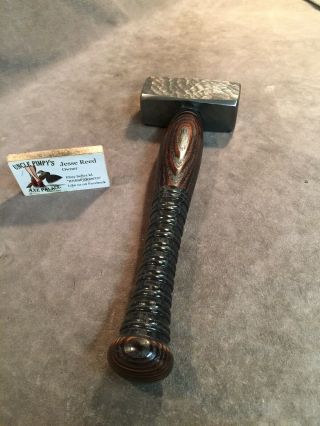 Vintage 3lb blacksmith sledge hammer POLISHED custom JESSE REED bat handle 5
