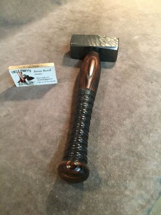 Vintage 3lb blacksmith sledge hammer POLISHED custom JESSE REED bat handle 6