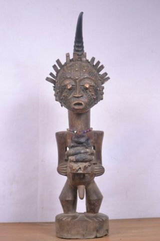 African Tribal Art,  Rare Songye Fetish Statue From Democratic Republic Of Congo