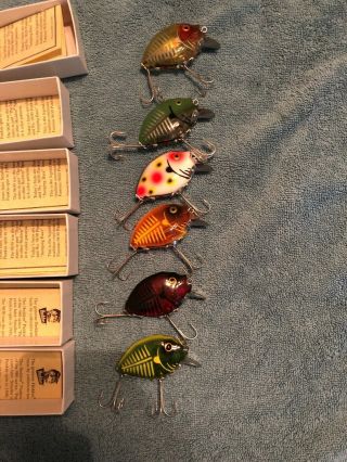 Heddon Punkinseed 9630 Set of 6.  All marked 2nd in boxes. 2
