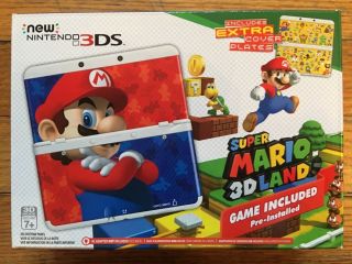 Nintendo 3ds Mario 3d Land Edition Extra Cover Plates Rare