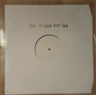 The Cranberries " In The End " White Label Lp Test Press Vinyl Ultra Rare 21