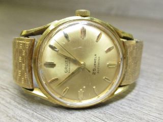Vintage Gruen Swiss Automatic Men ' s Jewelry Wrist Watch 25 Jewels Autowind 2