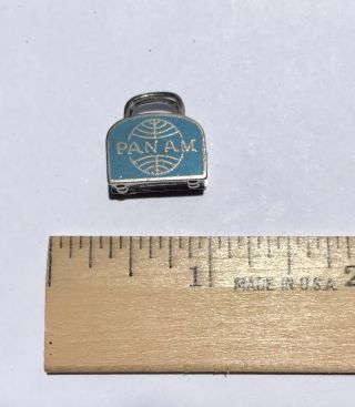 Vtg Sterling Silver 3d Pan Am Airlines Flight Bag Luggage Bracelet Charm