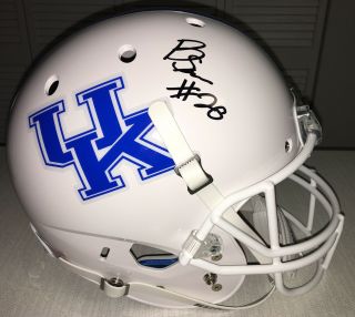 Benny Snell Auto Signed Kentucky Uk Full Size Football Helmet W/coa Rare