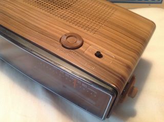 Vintage 1970 ' s PANASONIC FLIP CLOCK ALARM AM FM RADIO RC - 6030 W/Original Box 7