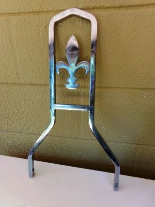 VINTAGE 1970 ' s SISSY BAR For Motorcycle CHOPPER Fleur De Lis 2