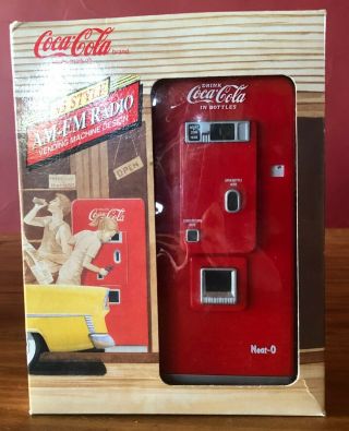 Vintage 1992 Coca Cola Am - Fm 55 Style Radio Vending Machine Design