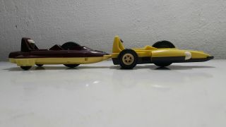 VINTAGE SPACE TOY CARS FORMULA ROCKET 1970s HARD PLASTIC SOVIET RUSSIA 7