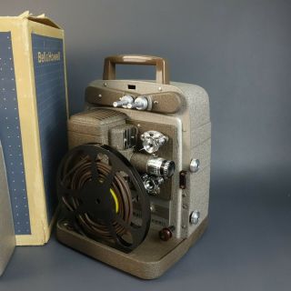 Vintage Bell & Howell Model 253 - AXY 8mm Movie Projector w/ Zoom lens Film 3