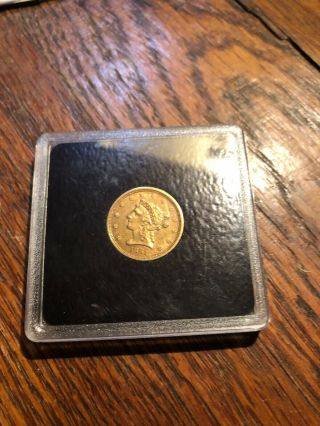 1861 $2 - 1/2 Gold Liberty - Civil War Date Coin - High Au Or Better - Rare Date