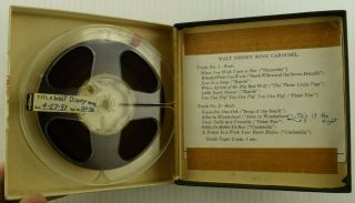Vintage Walt Disney Song Carousel Joe Reisman RCA Victor BP36 Reel To Reel 4