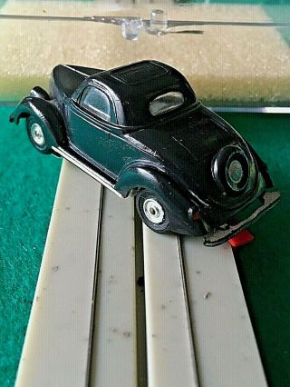 ATLAS HO SLOT CAR.  1936 FORD 3´WINDOW COUPE 1281,  BLACK COLOU,  VERY RARE VINTAGE 5