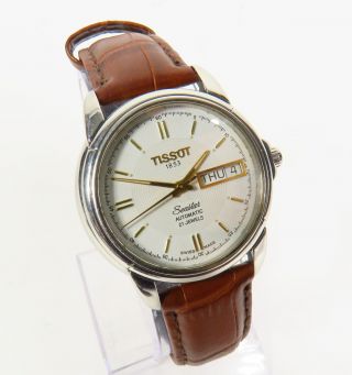 Vintage Tissot Seastar Swiss Automatic A660/760k 21 Jewels Mens Wrist Watch