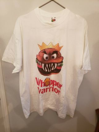 Vintage 1996 Burger King Promo T - Shirt Whopper Warrior XXL TShirt RARE 3