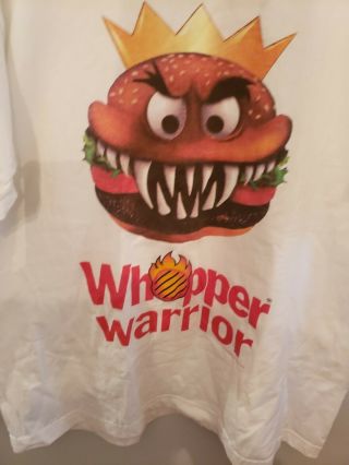 Vintage 1996 Burger King Promo T - Shirt Whopper Warrior XXL TShirt RARE 7