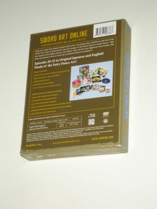 Sword Art Online Season 1 Volume IV 4 Aniplex Limited Blu - Ray Box Set Rare Anime 10