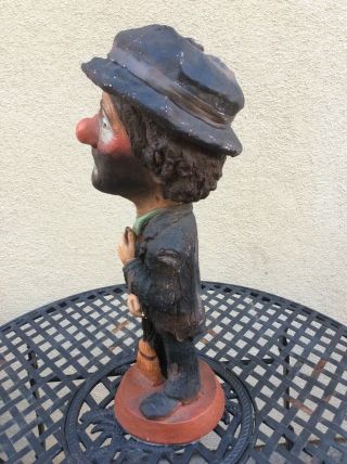 Vintage Emmett Kelly Jr.  Hobo The Clown Esco Chalkware Statue Figure 18 