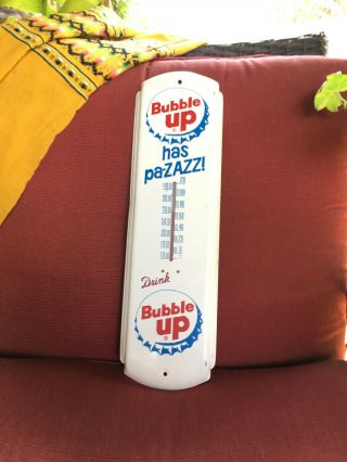 VINTAGE BUBBLE UP ADVERTISING THERMOMETER BUBBLE UP HAS PA - ZAZZ 2