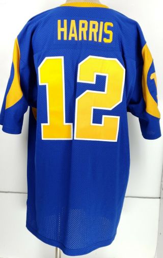 VTG Throwback 1974 Los Angeles Rams Jersey James Harris Mitchell & Ness size 56 2