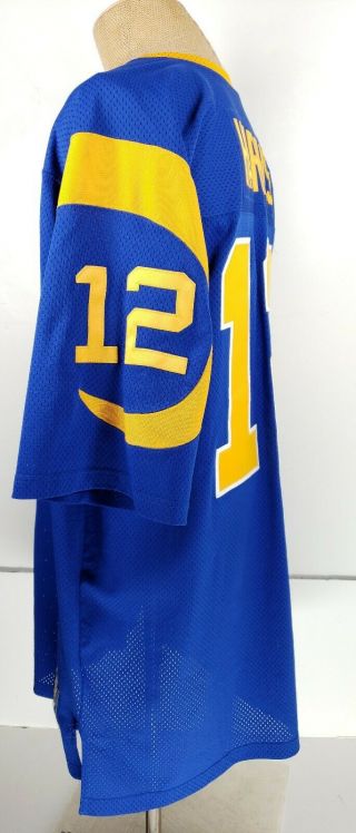 VTG Throwback 1974 Los Angeles Rams Jersey James Harris Mitchell & Ness size 56 3