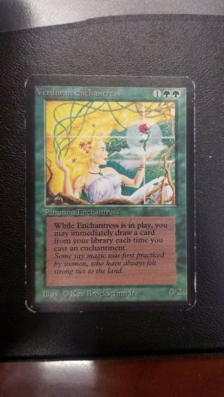 Alpha Verduran Enchantress - Mtg - Magic The Gathering - Rare - Played