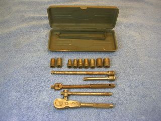 Vintage 15 pc Craftsman 1/4 