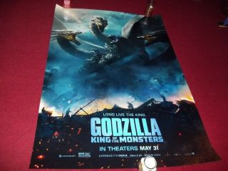 Godzilla Double - Sided Movie Bus Shelter (48x70) Very Rare