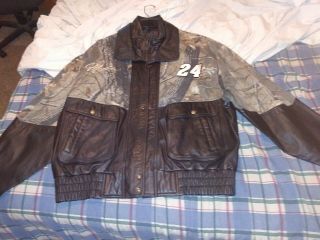 Nwot Vintage Jeff Gordon Xxl Team Realtree Leather Jacket By Chase Authentics