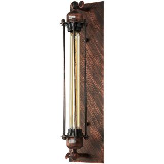 Ul Listed Wall Sconce Vintage Antique Style Fixture,  Iron Rust Finish With Bulb