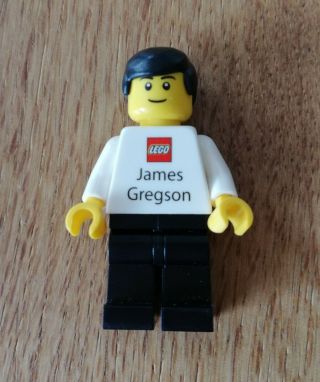 Lego Minifigure Business Card Employee James Gregson Very Rare Collector Item