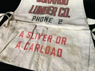 Vintage Durango Lumber Co Nail Apron Phone No.  ‘2’ A Sliver or A Carload 3