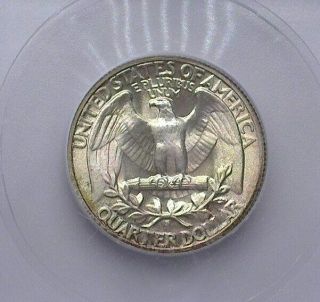 1942 - S WASHINGTON SILVER 25 CENTS ICG MS67,  RARE THIS LISTS FOR $2,  050 3