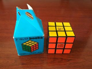 Ultra Rare Vintage Rubik ' s Cube MGV Veszprém promo cube 2