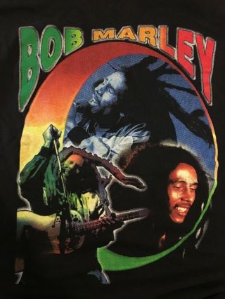 Vintage 90s Bob Marley Tshirt 707 Tag Size Large
