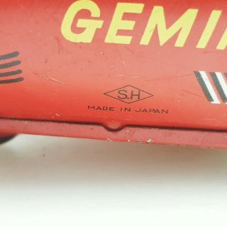 GEMINI CAPSULE tin friction space robot toy lithography HORIKAWA VINTAGE JAPAN 7