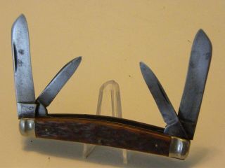 Vintage John Primble Belknap Hdw & Mfg Co 5512 W/ Star Congress Pocket Knife