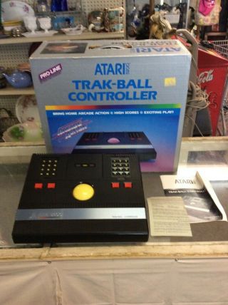 Vintage Atari 5200 Cx53 Trak - Ball Controller