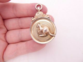 Silver Victorian Royal Kangaroo Medal/ Pendant,  Chester 1873,  Tjs