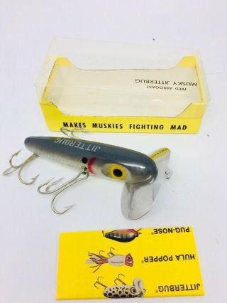 Vintage Tough Arbogast Musky Muskie Jitterbug Fishing Lure