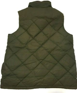 Vintage Barbour Waxed Cotton Gilet Vest Down Feather Size Large with tags 2