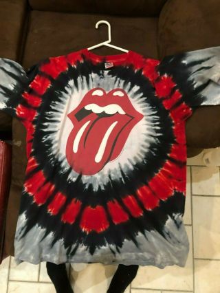 Vintage 80’s Perfectly Destroyed Threadbare Tie Dye Rolling Stones T - Shirt