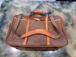 Vintage Hartmann Travel Tweed Duffel Carry On Bag Luggage Tote Belting Strap